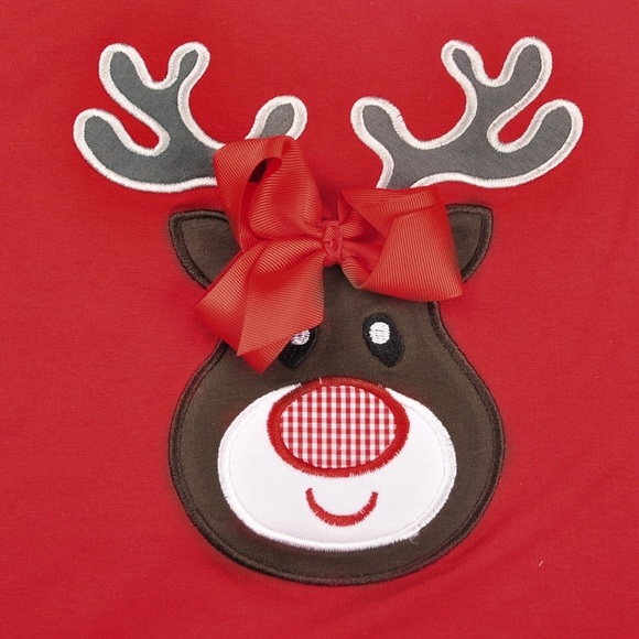 NEW Girl’s Christmas Deer Pajama Set - Picture 2 of 4